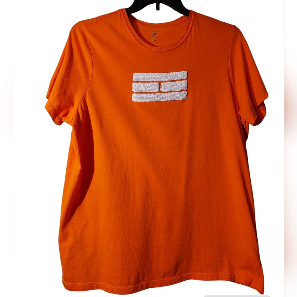 Vintage Tommy Hilfiger Orange T-shirt 1X